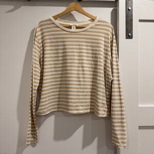 Slightly Cropped Boxy Striped Top